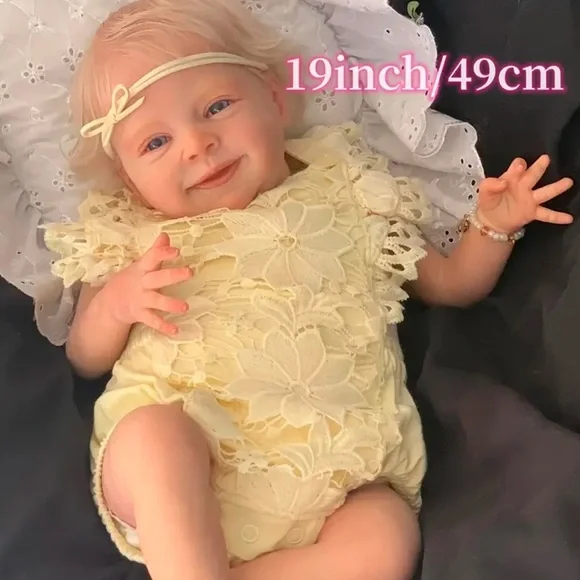 Infant Doll Reborn Hand Painted Poseable Real Lifelike Skin Infant Girl 🎉HP - Picture 3 of 8